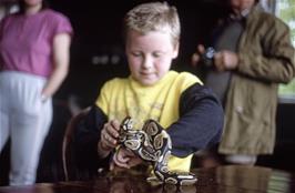 Alan the snake handler! [Remastered scan, June 2019]