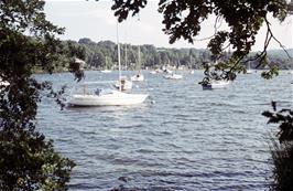 Lake Windermere as seen from the Bowness ferry terminal, looking south towards Storrs [New photo, June 2019]