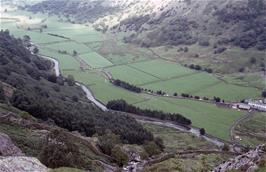 View of the Seathwaite valley from the steps leading up to Sourmilk Gill [Remastered scan, June 2019]
