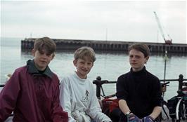 Rufus Kähler, Zach Slatter and Arthur Caulfield at Watchet [Remastered scan, June 2019]