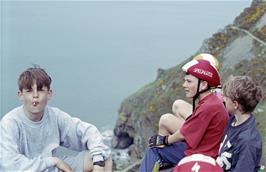 Rufus Kähler, Roger Whalley and Zach Slatter, at Valley of the Rocks [Remastered scan, June 2019]