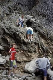 Ben Collins leads the climb of Gordale Scar [Remastered scan, June 2019]