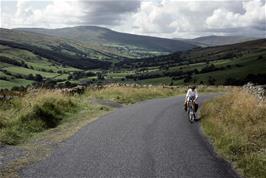 Richard Goss completes the climb out of the secluded Dentdale, near Dent station [Remastered scan, June 2019]