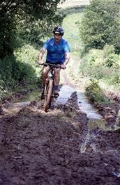 Thain Hatherly successfully rides through. 