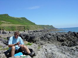 Luke on Lannacombe Beach