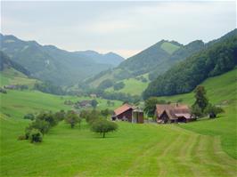 Unique mountain views from Passwangstrasse, Beinwil, 20.4 miles into the ride