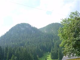 Mountain views from the DDLJ Bridge, Saanen, 7.5 miles into the ride
