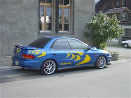 Olly noticed this rather nice car as we were leaving Oey