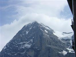 Eiger, 3967m, seen from the viewpoint near the Souvenir Shop at Klein Scheidegg
