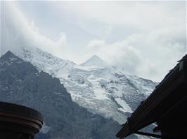 Looking back again to Silberhorn, with Jungfrau still in the cloud on the left, from the viewpoint near the Souvenir Shop at Klein Scheidegg