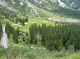 Looking back down the valley from Stock