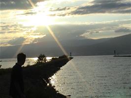 The Broye Canal leads into Lake Neuchâtel in the Cudrefin Nature Reserve