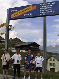 The group after lunch at Kleine Scheidegg