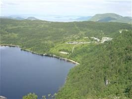 Another view back to Revsvatnet from our walk to Pulpit Rock