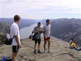 Taking in the breathtaking scenery on Preikestolen
