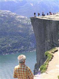 Some final shots back to Preikestolen as we start walking back to the hostel