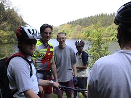 Gavin, Tao, Oliver, Ashley and Matthew at Tottiford reservoir after lunch