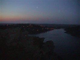 View from our dorm window at Salcombe Youth, showing the Salcombe Estuary and Salcombe on the left