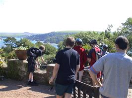 Enjoying the Overbecks semi-tropical gardens around Salcombe Youth Hostel