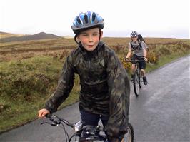 Harry and Joe riding towards Hexworthy
