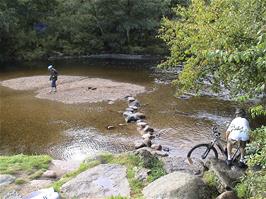 Harry and Gage at Huccaby, 9.1 miles into the ride