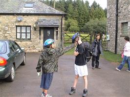 Preparing to leave Bellever YH