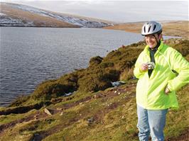 John by the Avon Reservoir on a cold, crisp winter afternoon