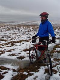 Olly at the top of the Abbots Way path