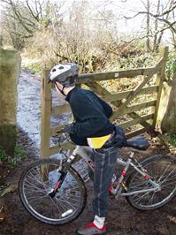 Keir on the track to Buckland