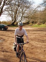 Joe at Triscombe Park Gate