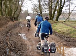 Riding the track towards Crowcombe Park Gate