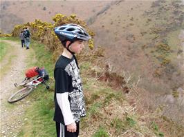 Keir admires the view from the coast path