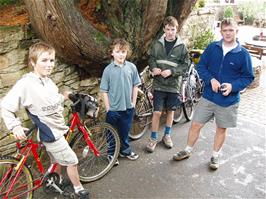 Josh, Kane, Joe and Gavin at the Cider Press Centre, Dartington