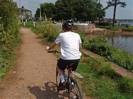 Arriving at Turf Lock, where the Ship Canal meets the estuary