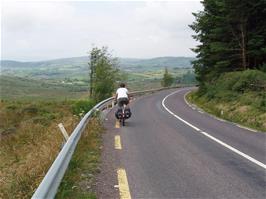 Start of the downhill to Bantry, from the top of the hill between Ballydehob and Bantry, near Letterlickey