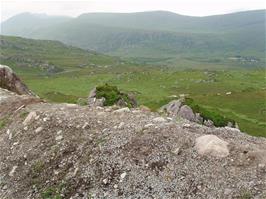 View down to the Black Valley, from the junction with the road from Moll's Cross