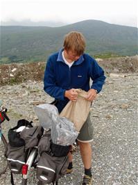 Gavin prepares for the final leg of the journey into the Black Valley from Moll's Cross