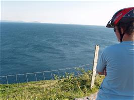 Coastal views from Slea Head Drive, Faham, at the end of the Dingle peninsula, 55.4 miles into the ride