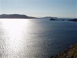 Islands off the end of the Dingle peninsula, from Slea Head, 57.1 miles into the ride and just three miles from Dunquin