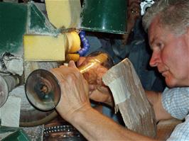 Cutting the neck of a vase