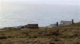 Tintagel Youth Hostel as seen from the approach track
