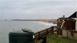 View to Perranporth Beach from the Youth Hostel