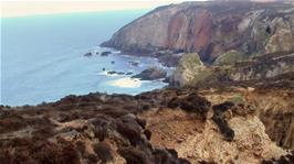 View back to Hanover Cove as we continue towards St Agnes