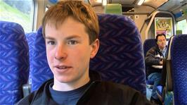 Joe on the 15:14 train from Camborne to Liskeard