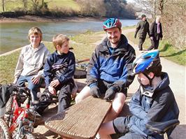 Josh, Dennis, Tao and Joe at Longmarsh