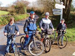 Steven, Tao, Gavin and Josh near Rattery - new photo for 2025