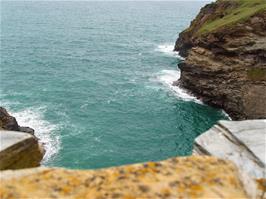 View towards Tintagel Castle island