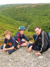 Dennis, Josh and Jack at Bel Tor Corner