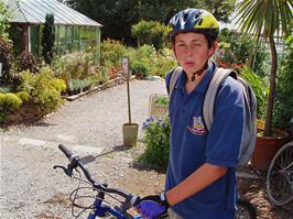 Jack Greep at the Hillside Nursery, Landscove