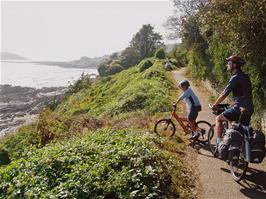 The coastal path approaching Looe